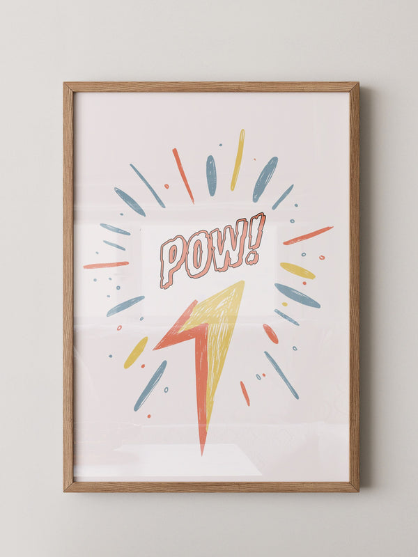 Comic-Blitz Pop-Art Farbig