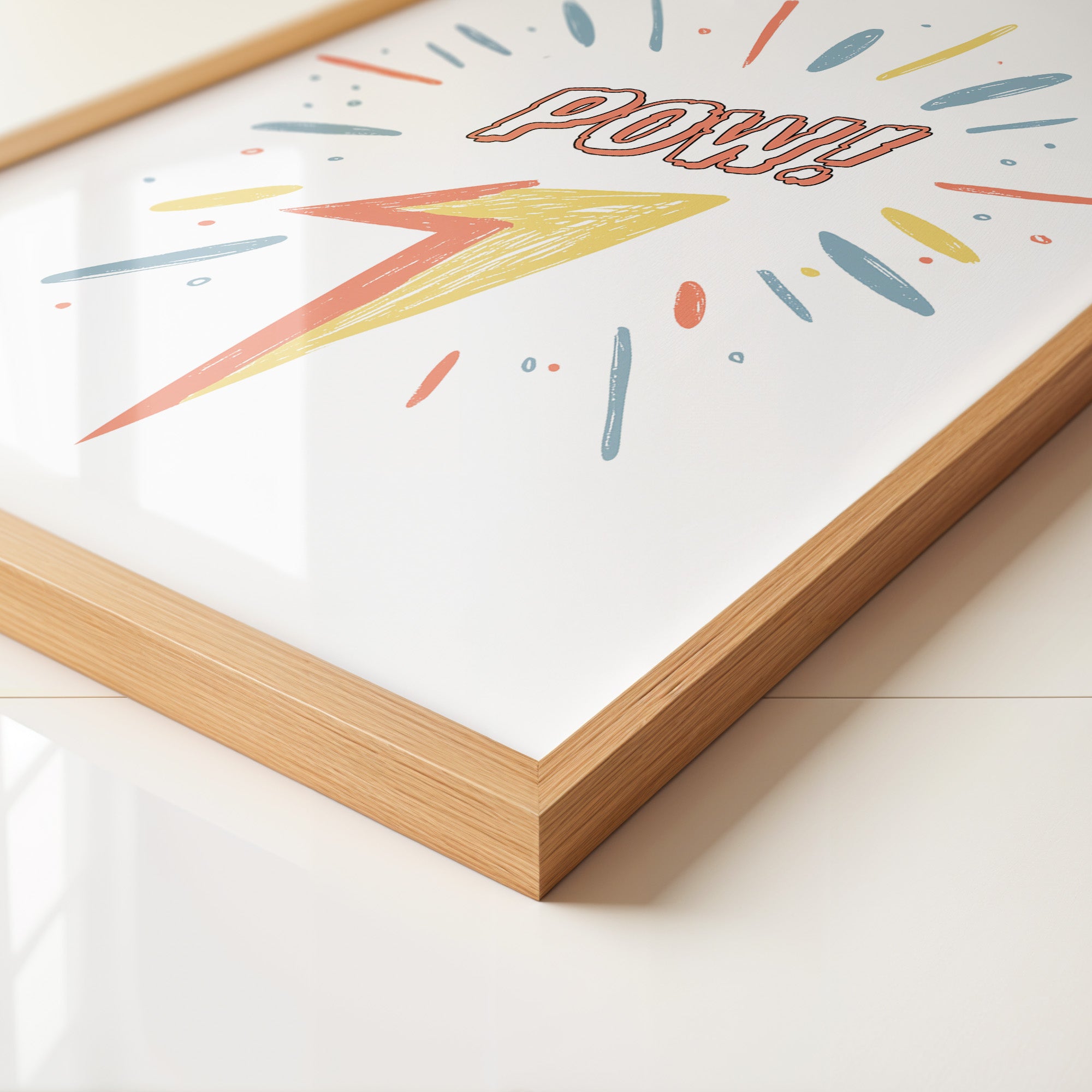 Comic-Blitz Pop-Art Farbig