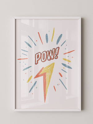 Comic-Blitz Pop-Art Farbig