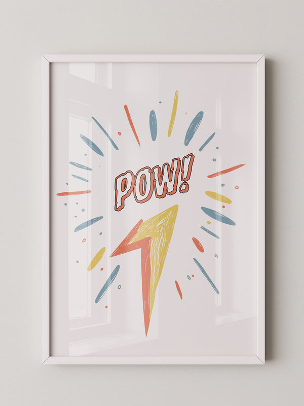 Comic-Blitz Pop-Art Farbig