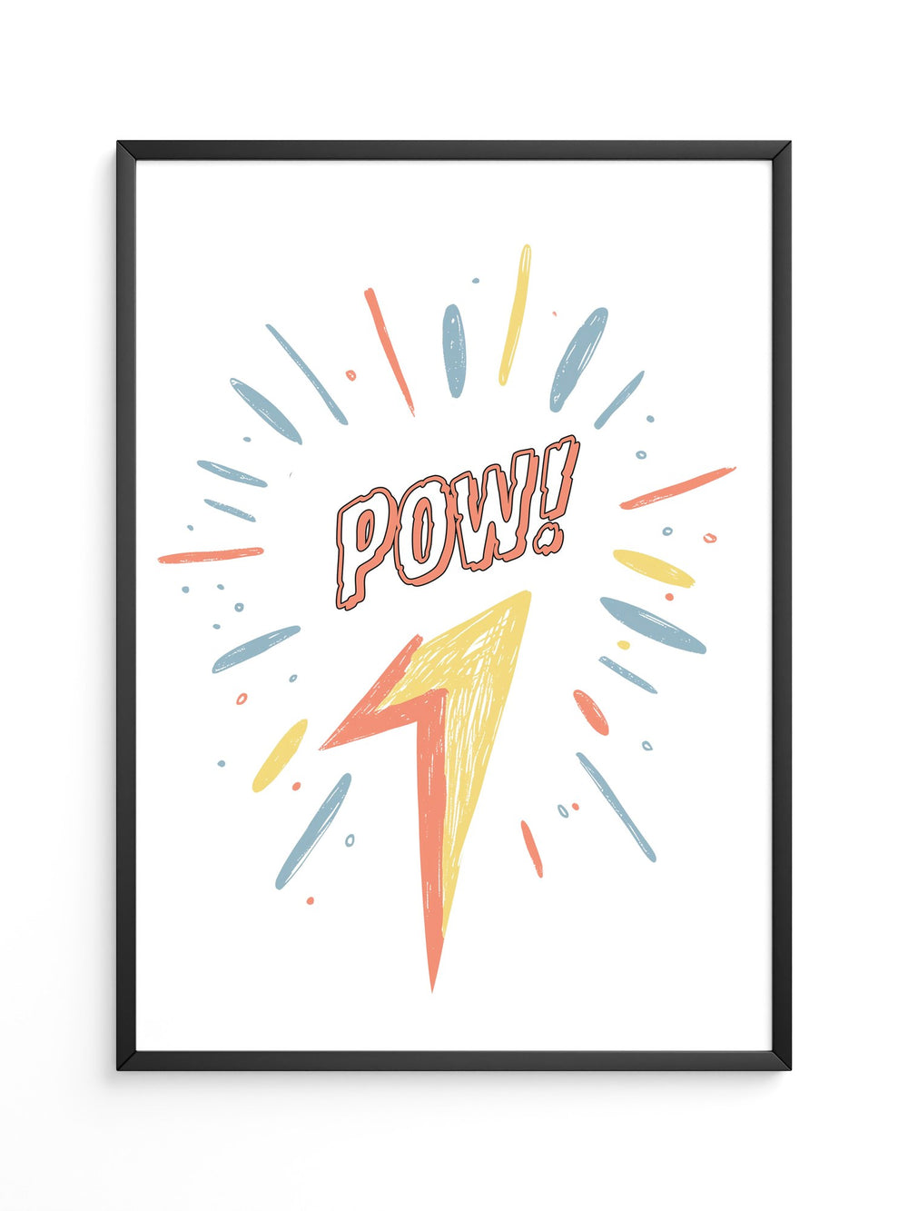 Comic-Blitz Pop-Art Farbig