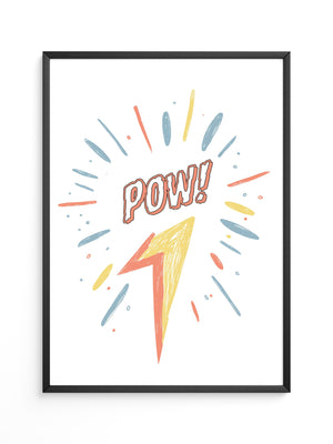 Comic-Blitz Pop-Art Farbig
