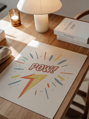 Comic-Blitz Pop-Art Farbig
