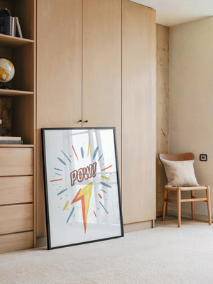 Comic-Blitz Pop-Art Farbig
