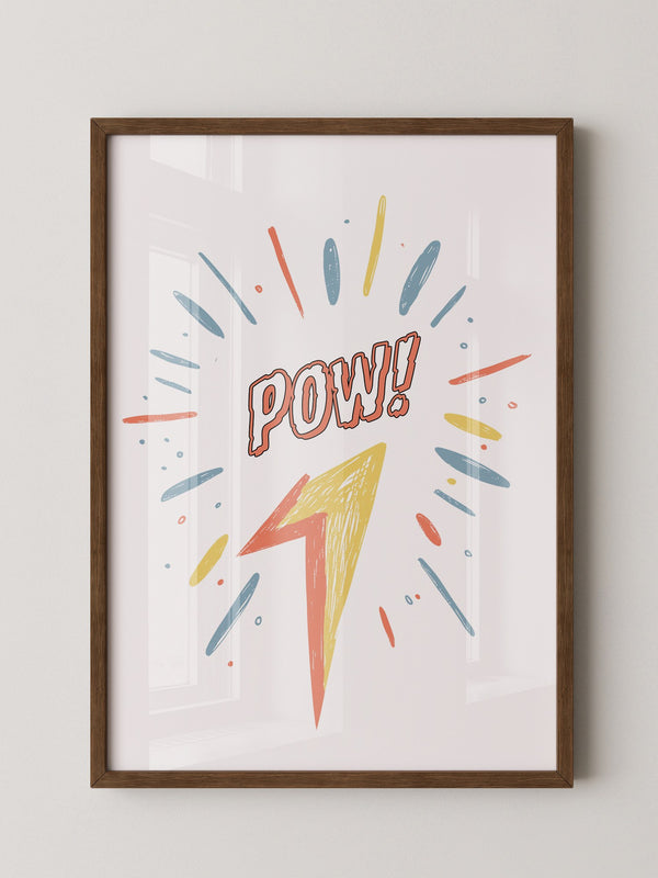 Comic-Blitz Pop-Art Farbig