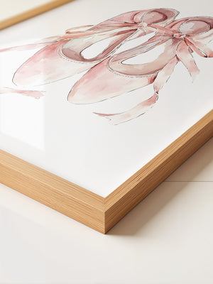 Ballettschuhe Aquarell Rosa