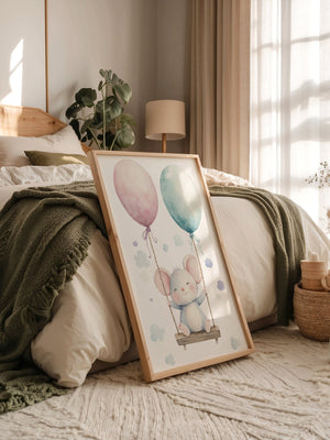 Maus Schaukel Aquarell