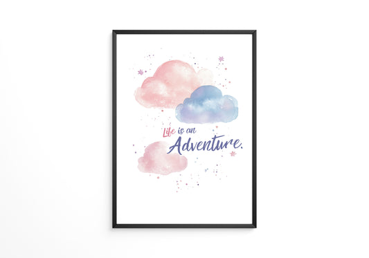Wolken Aquarell verträumt
