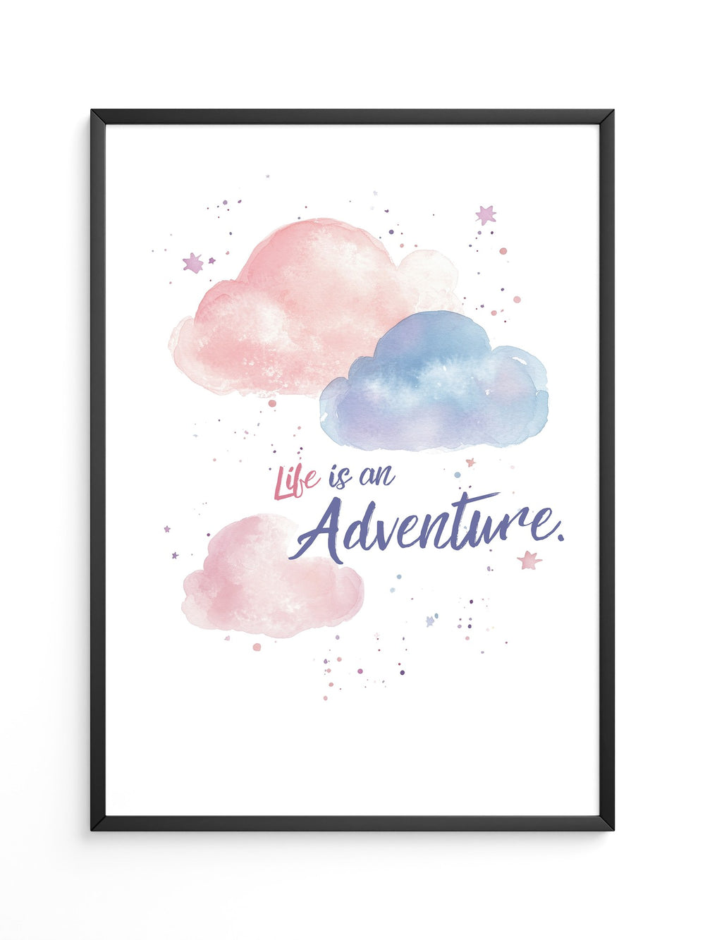 Wolken Aquarell verträumt