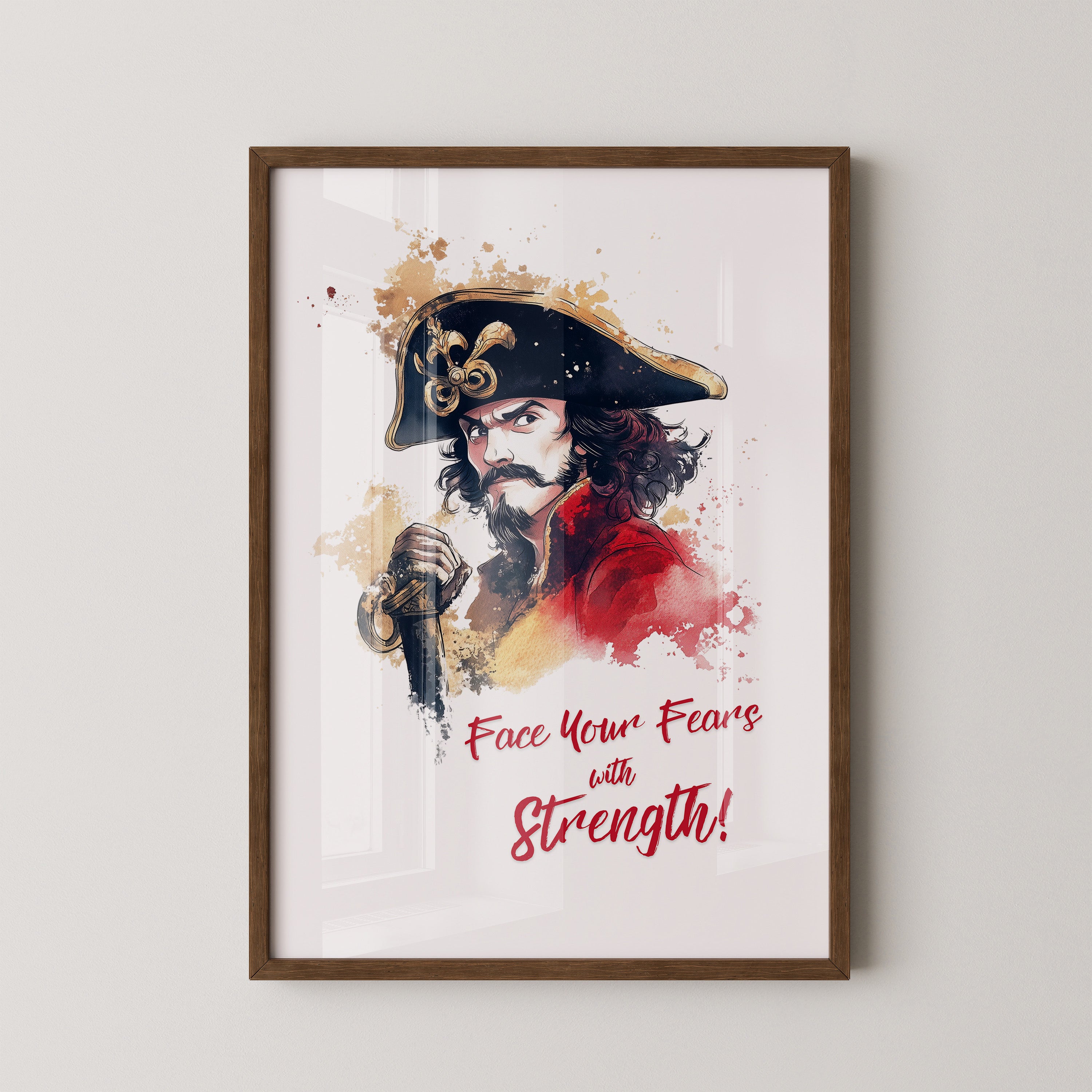 Piratenkapitän Aquarell Flair