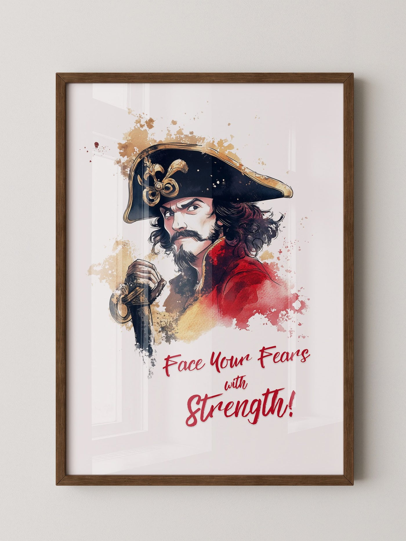 Piratenkapitän Aquarell Flair