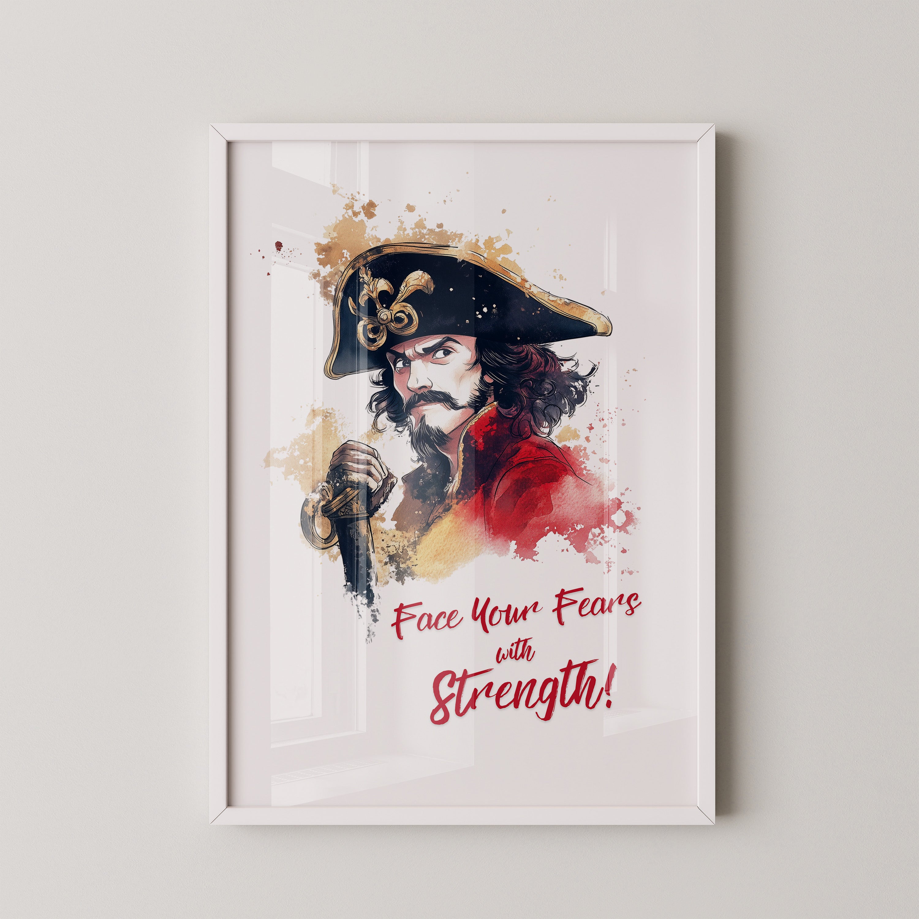 Piratenkapitän Aquarell Flair