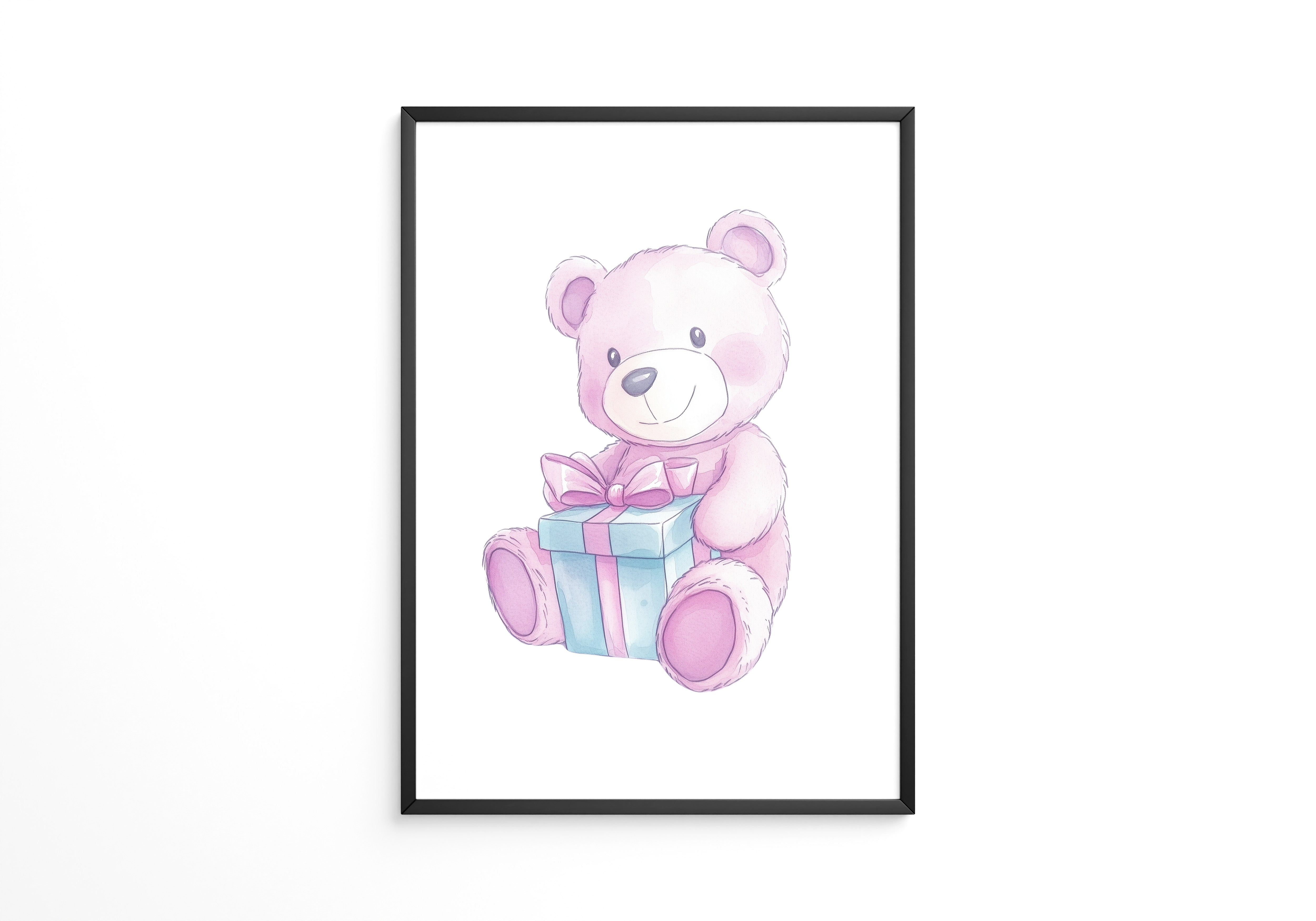 Teddybär Geschenk Pastellfarben