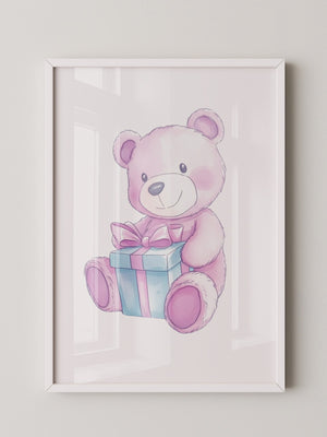 Teddybär Geschenk Pastellfarben