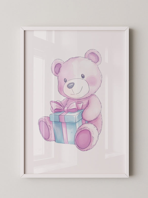 Teddybär Geschenk Pastellfarben
