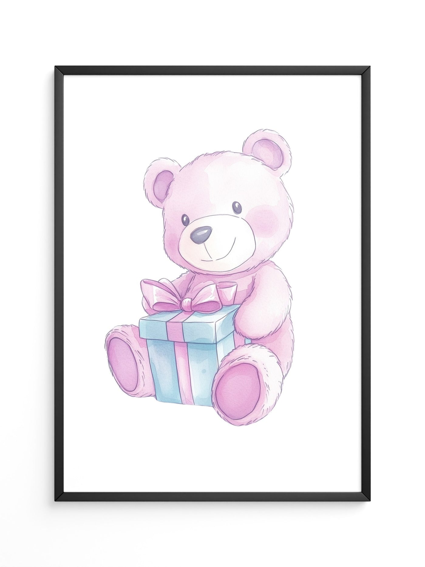 Teddybär Geschenk Pastellfarben