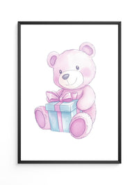 Teddybär Geschenk Pastellfarben