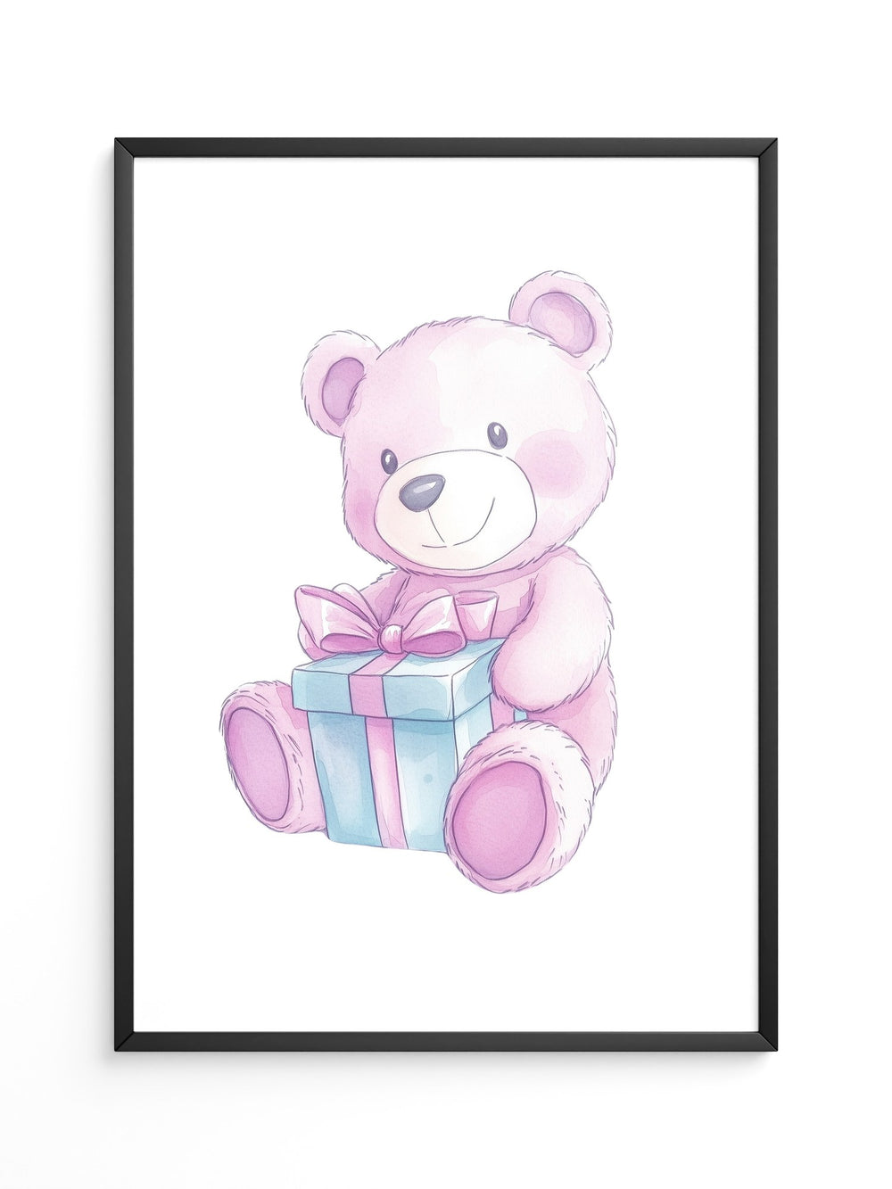 Teddybär Geschenk Pastellfarben