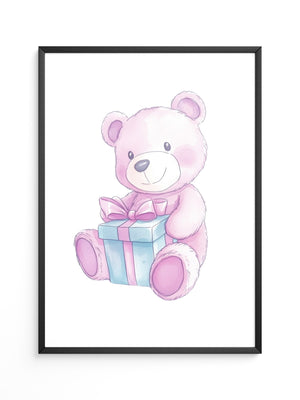 Teddybär Geschenk Pastellfarben