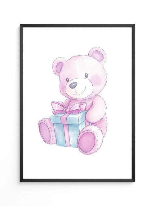 Teddybär Geschenk Pastellfarben