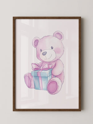Teddybär Geschenk Pastellfarben