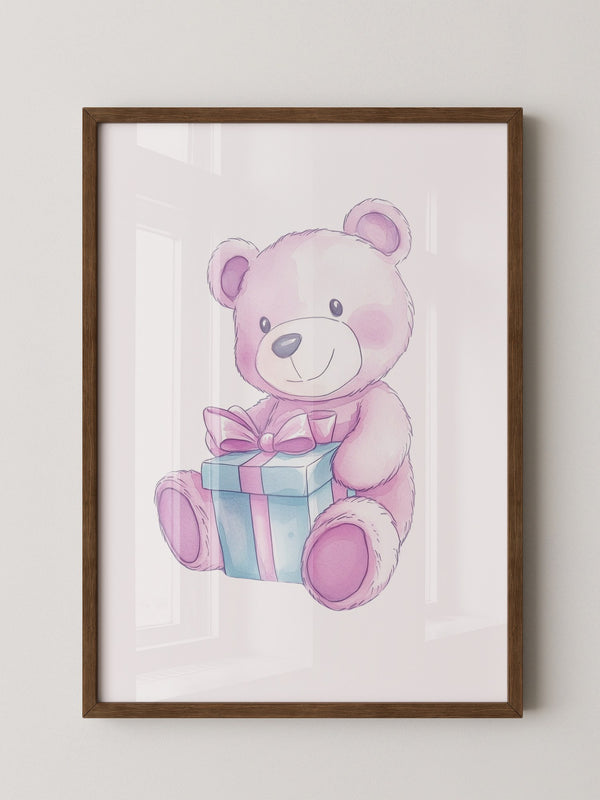 Teddybär Geschenk Pastellfarben