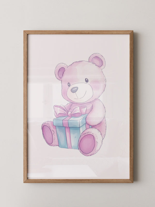 Teddybär Geschenk Pastellfarben