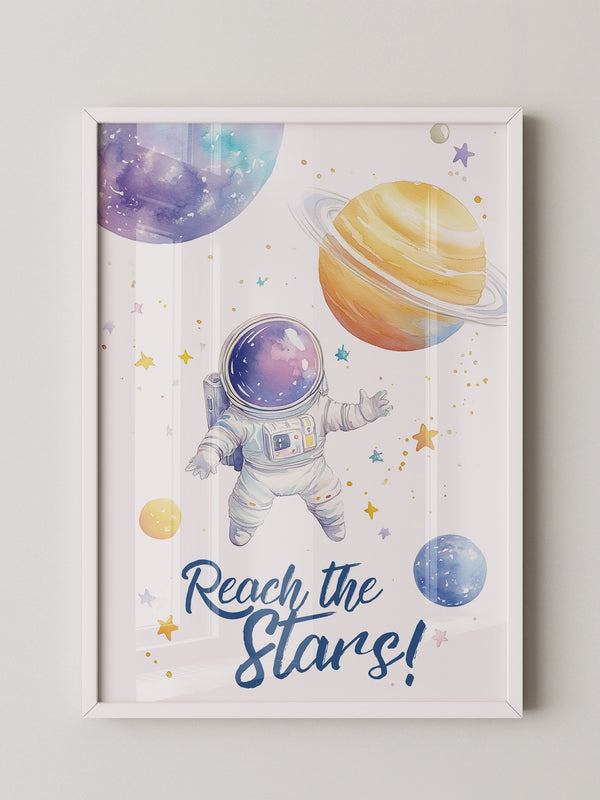 Astronaut Aquarell Galaxie