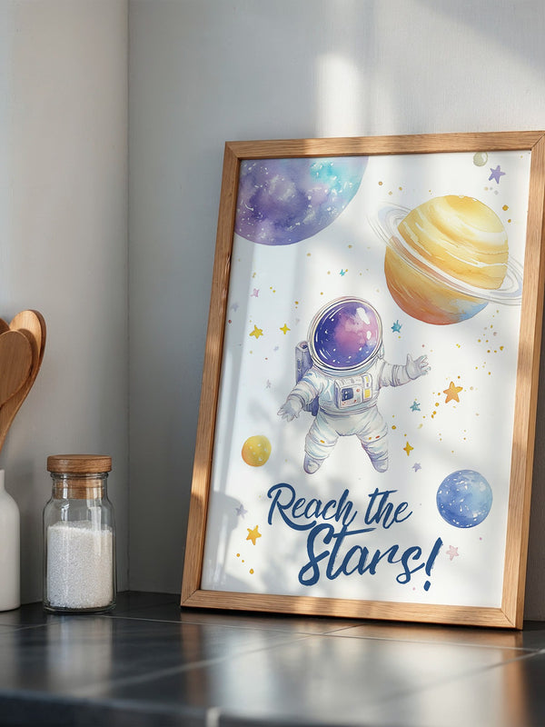 Astronaut Aquarell Galaxie