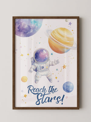 Astronaut Aquarell Galaxie