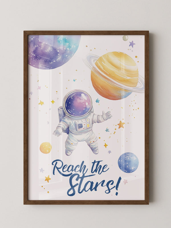 Astronaut Aquarell Galaxie