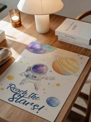 Astronaut Aquarell Galaxie