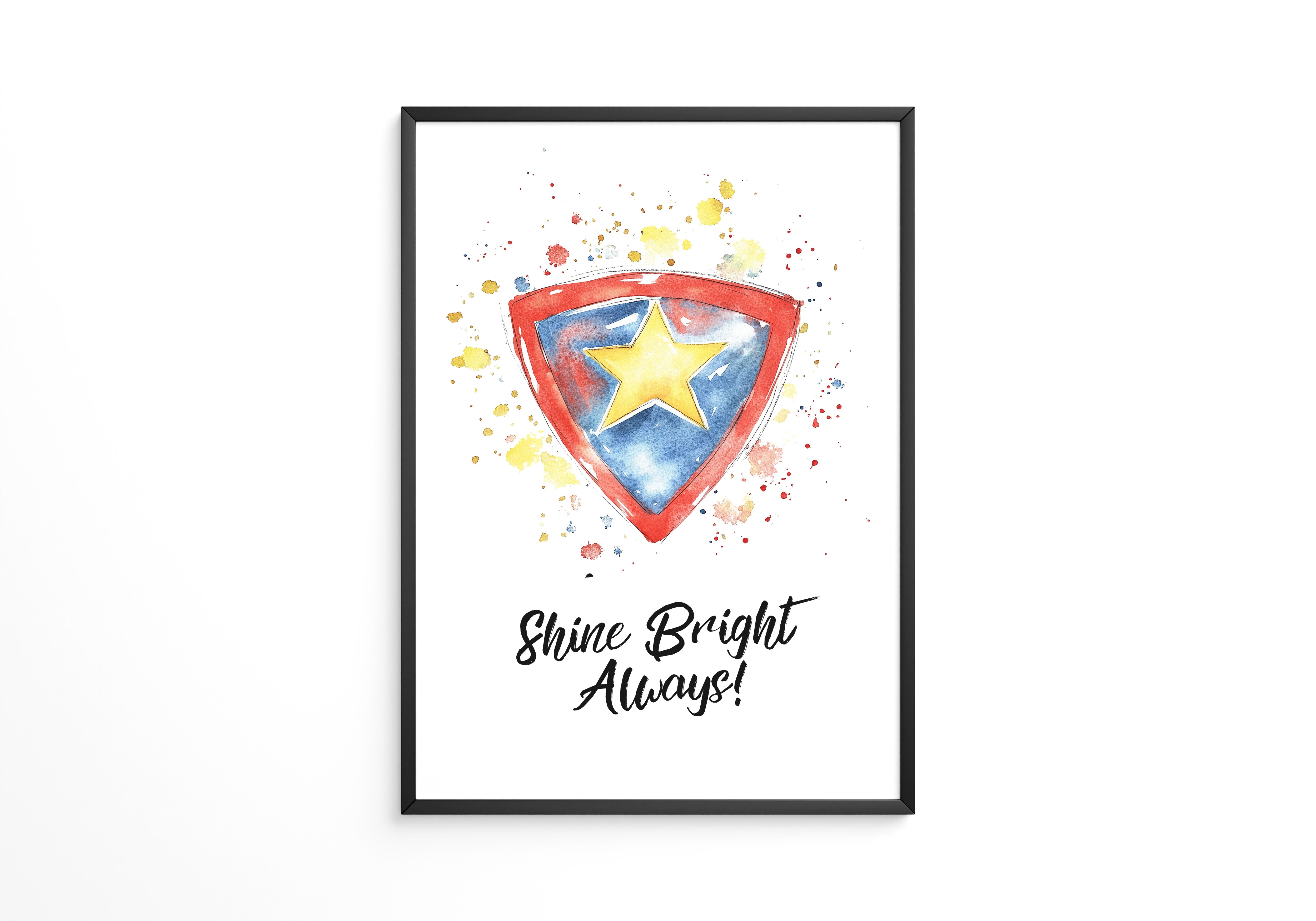 Stern Wappen Aquarellfarben