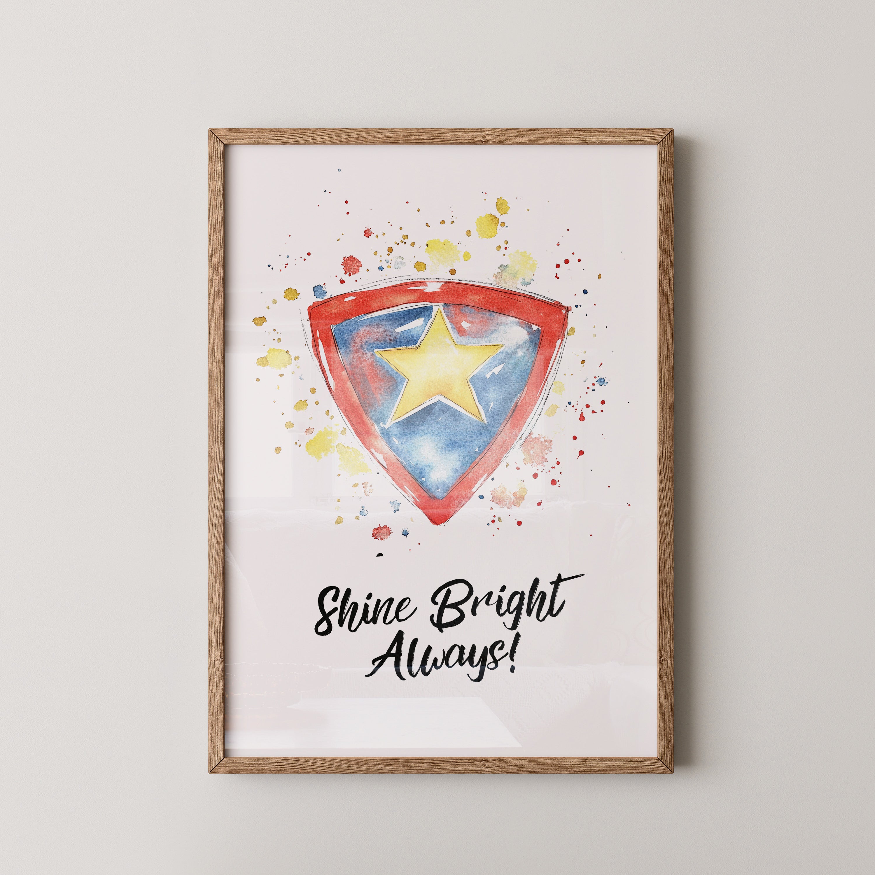 Stern Wappen Aquarellfarben