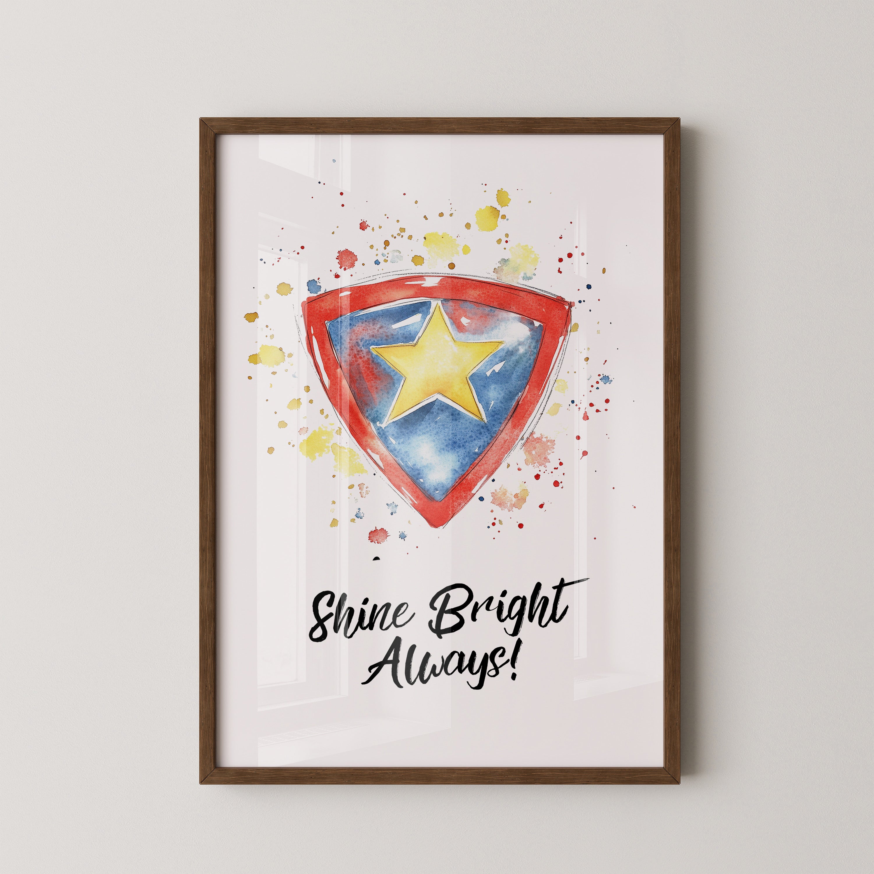 Stern Wappen Aquarellfarben