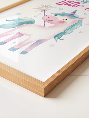 Einhorn Aquarell Zauberstern