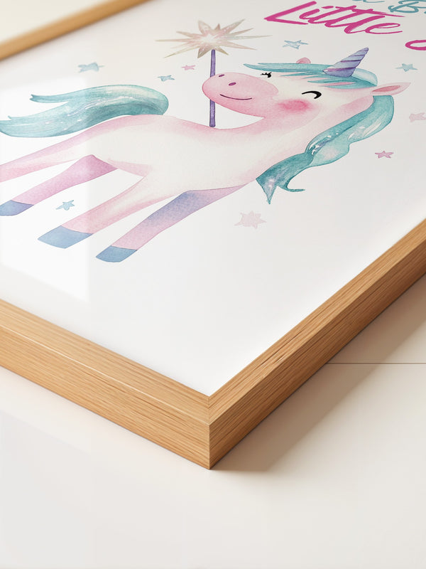 Einhorn Aquarell Zauberstern
