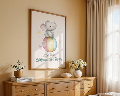 Elefant Regenbogen Aquarell