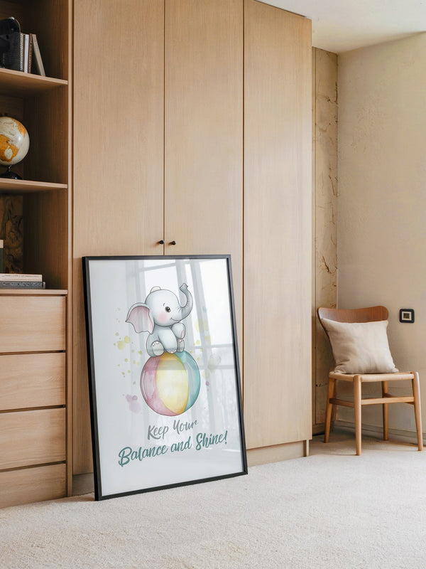 Elefant Regenbogen Aquarell