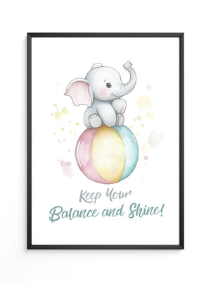 Elefant Regenbogen Aquarell