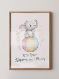 Elefant Regenbogen Aquarell