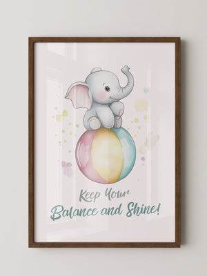 Elefant Regenbogen Aquarell