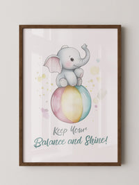 Elefant Regenbogen Aquarell
