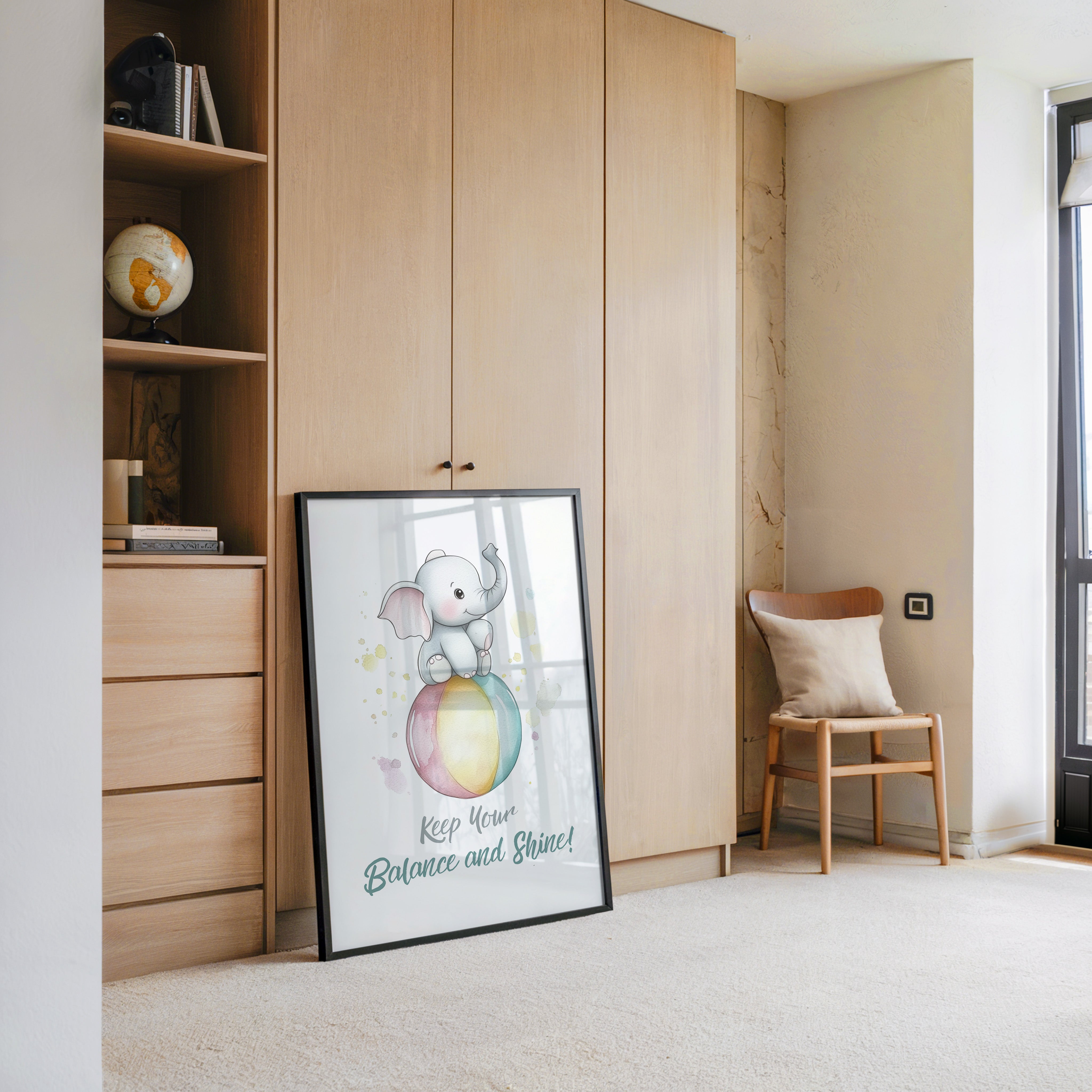 Elefant Regenbogen Aquarell