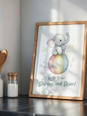 Elefant Regenbogen Aquarell