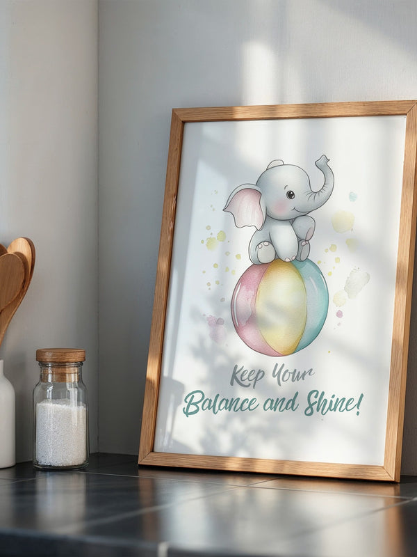 Elefant Regenbogen Aquarell