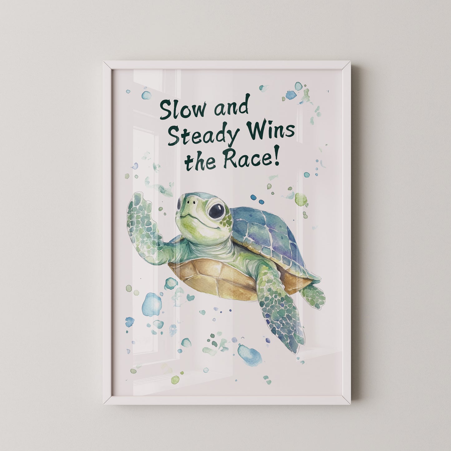 Schildkröte Aquarell pastellfarben