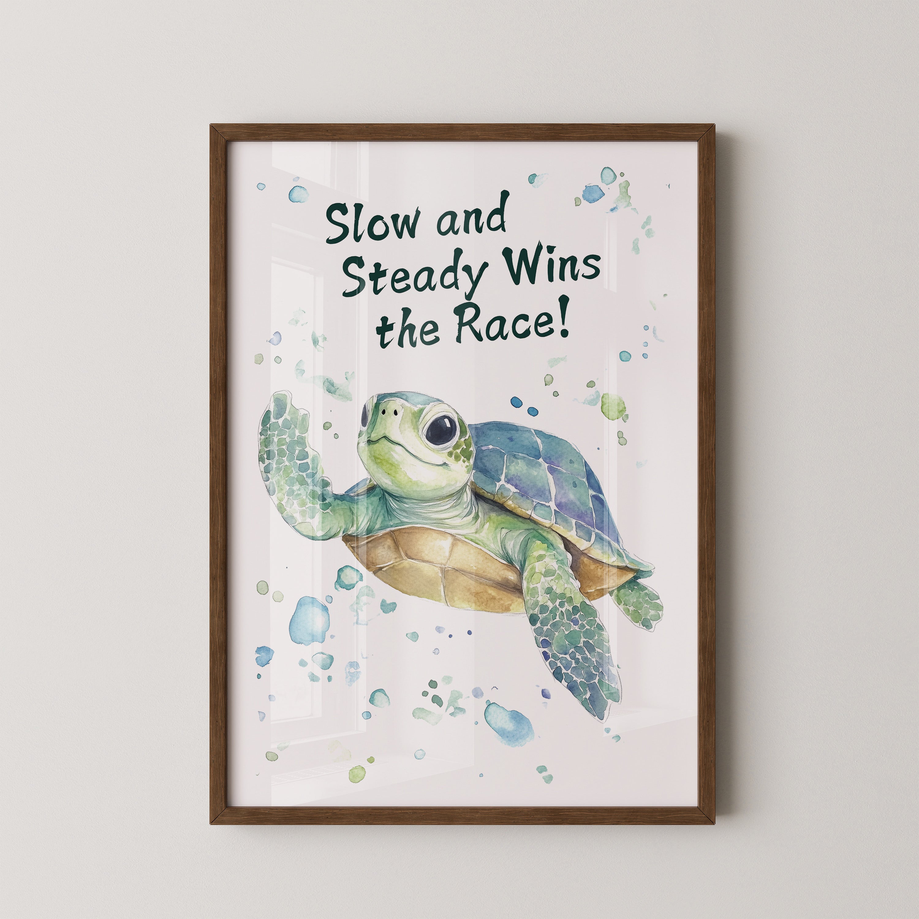 Schildkröte Aquarell pastellfarben