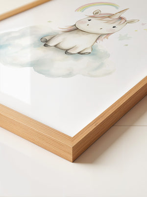Einhorn auf Wolke Pastell