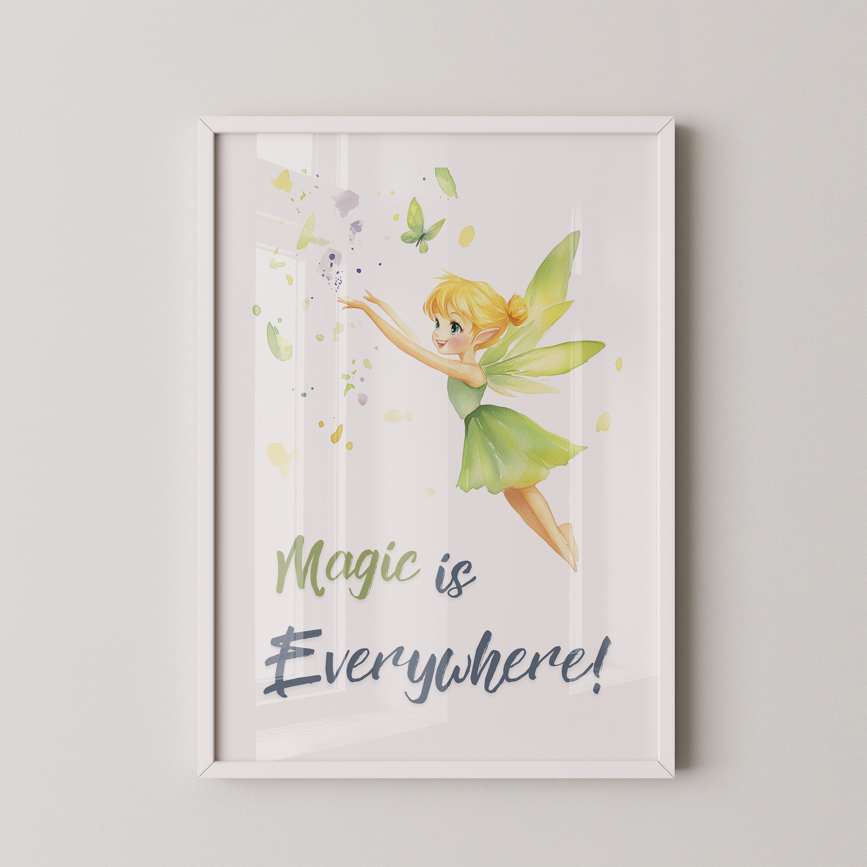 Fee Aquarell Zaubergrün